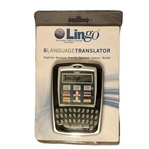 Lingo Europa 6 Language Pocket Translator 30,000 Word Model WM-6C Brand New